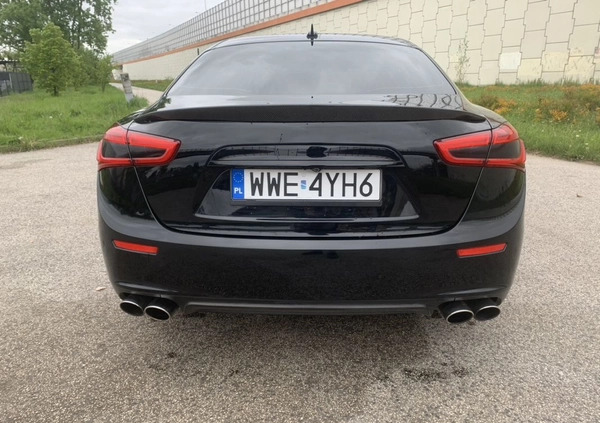 Maserati Ghibli cena 85900 przebieg: 102000, rok produkcji 2015 z Warszawa małe 106